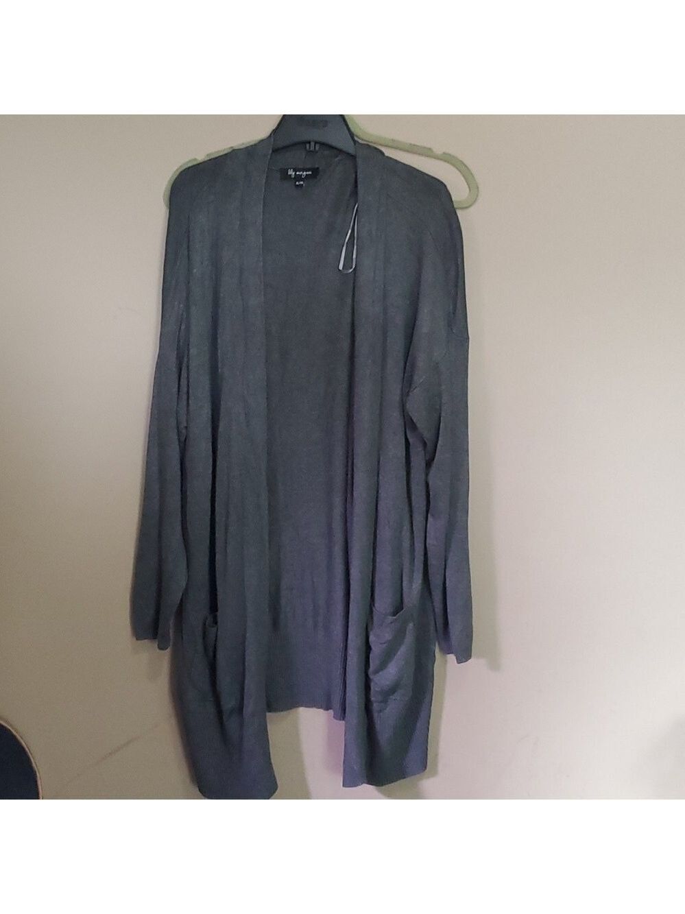 Lily Morgan long open sweater size xl
